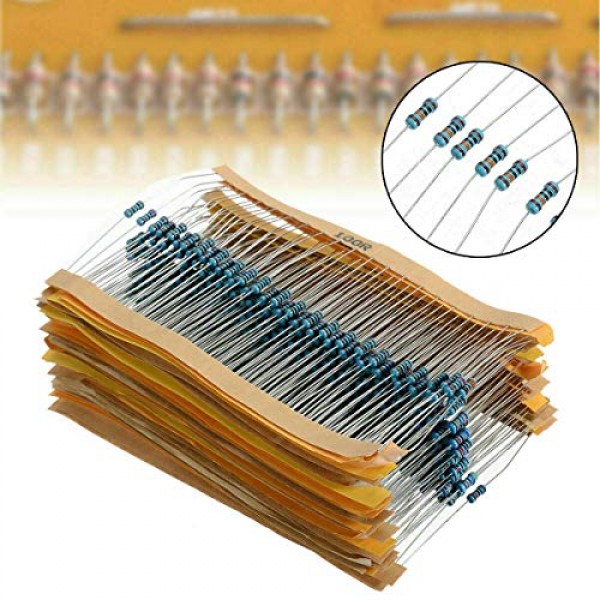 Resistors Kit 1% 1/4W 600 pcs
