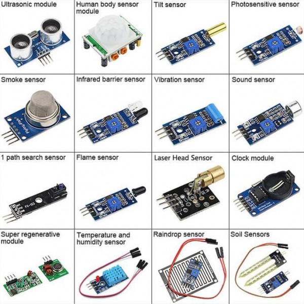 Sensor Kit for Arduino/Raspberry Pi (16 IN 1)